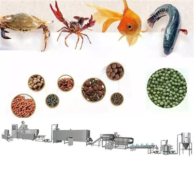دستگاه ساخت اکسترودر غذای ماهی خوراک آبزی شناور